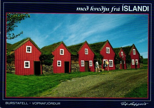 Postcard burstafell - postcard,